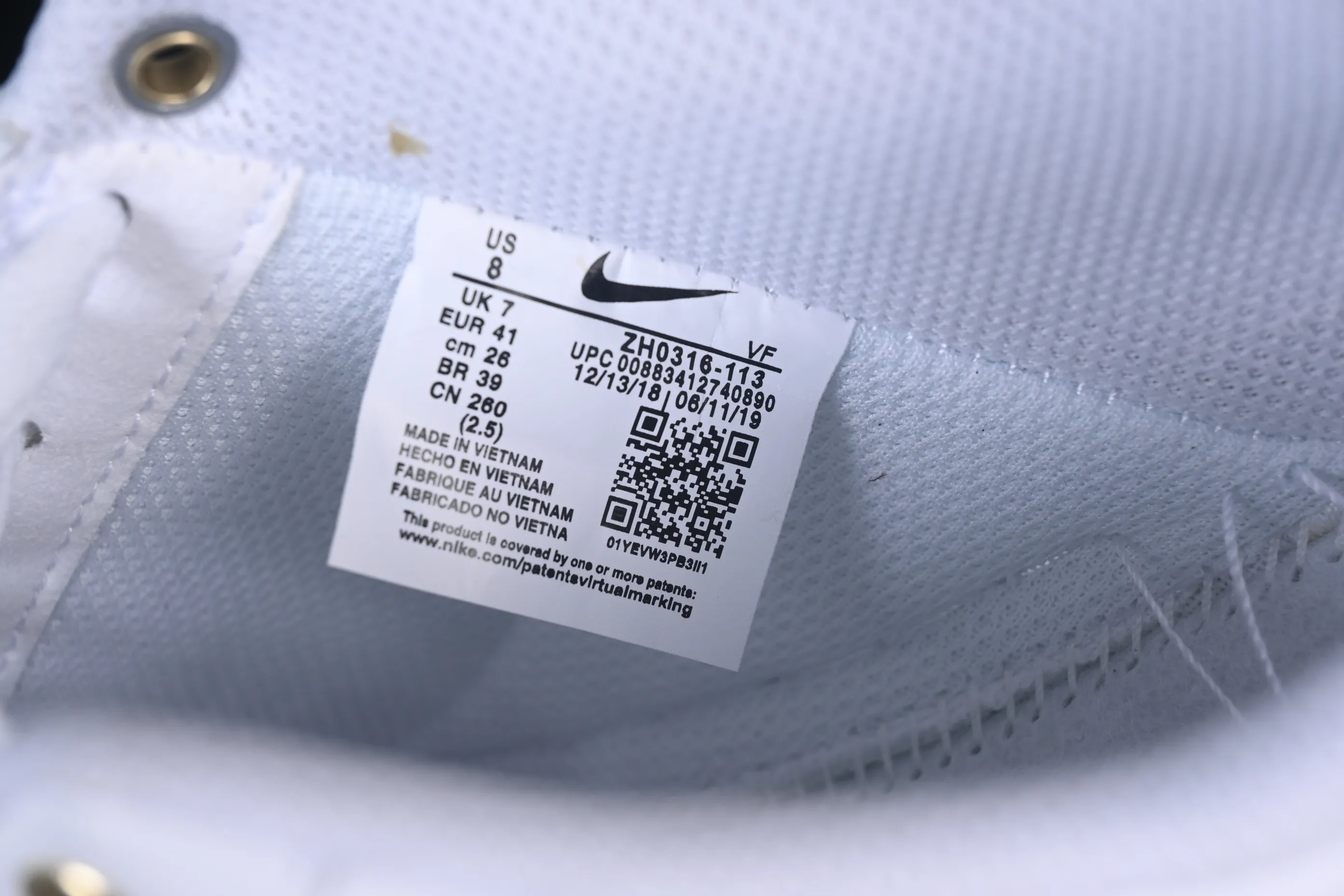 All categories Nk Air Force 1 Air Force series Nk Air Force 1 Low Air Force low top Nike Air Force 1'07 Low Four hooks black and white Air Force 1 low top casual sneakers ZH0316-113
